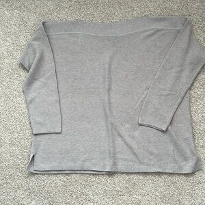 J Jill boat neck sweater size petite large.  Color light brown